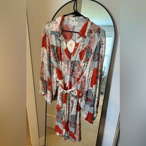 NWT Sweet Lemon Paisley Mini Dress size large